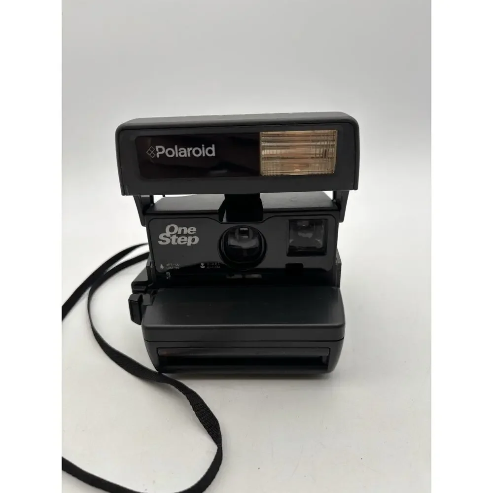 Polaroid Vintage One Step 600 Film Camera With Strap - Untested